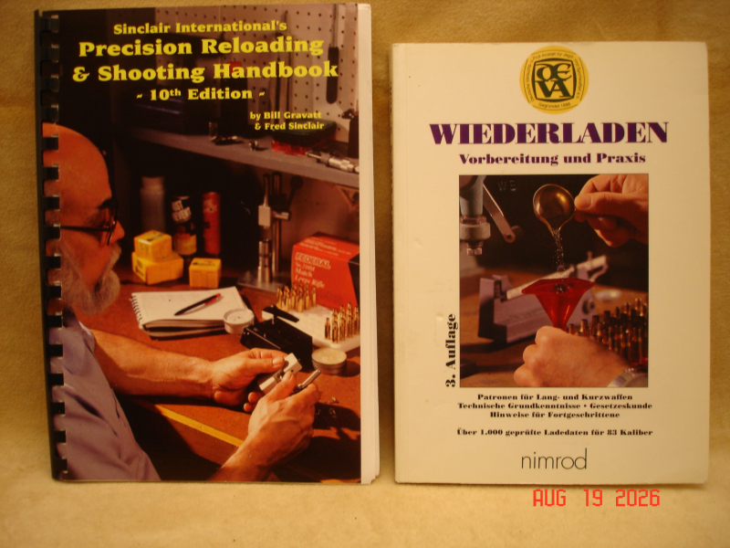 Wiederladen - Reloading - DEFA - Sinclair International - Precision Reloading & Shooting Handbook - – Bild 1