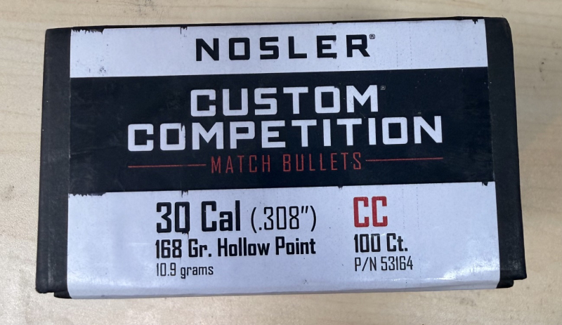 Nosler Custom Competition Geschosse .308 - 168 grain HPBT - 1.000 Stück – Bild 3