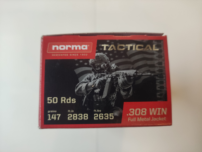 Norma 308 Win Tactical FMJ 9,5g 147 grs – Bild 2