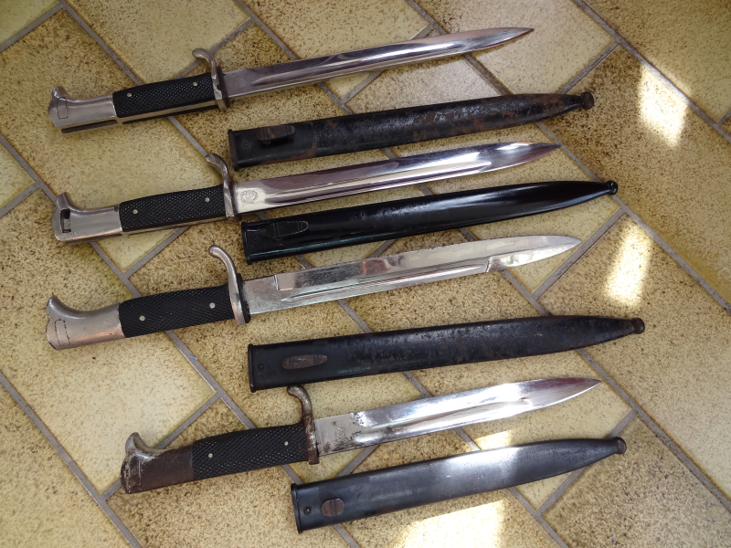 4x K98 Ausgehbajonette Lang und kurz – Bild 2