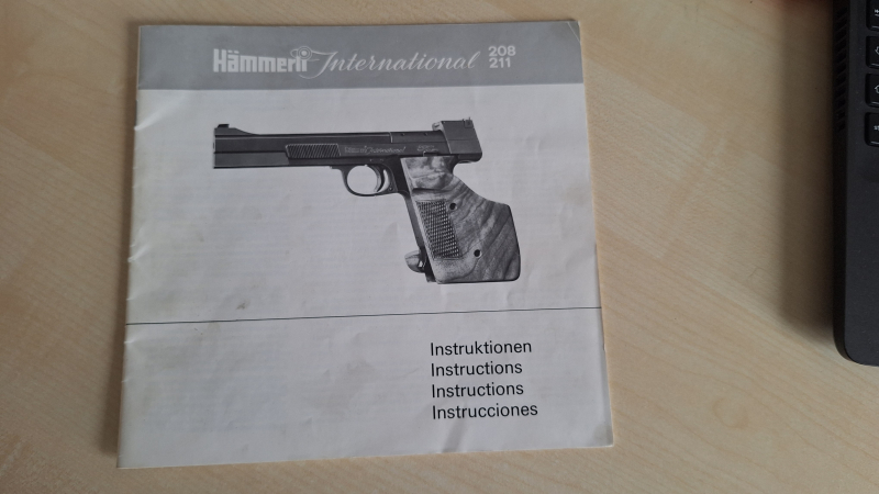 Hämmerli 208 International - Bedienungsanleitung - Instruktionen – Bild 1