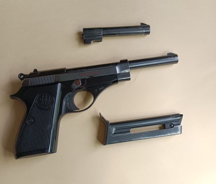 Pistole Beretta 70 (71? / 74?) mit 6 Zoll Wechsellauf – Bild 2