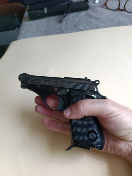 Pistole Beretta 70 (71? / 74?) mit 6 Zoll Wechsellauf – Bild 3