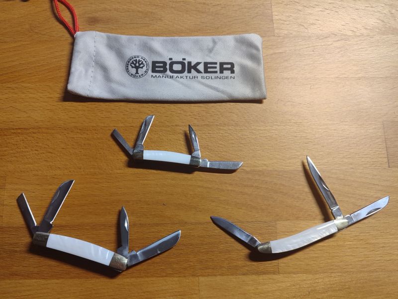 3 Böker Magnum Miniatur Taschenmesser – Bild 1