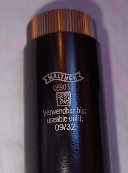 Walther Stahl Pressluftkartusche 300bar Luftgewehr LG300 LG400 LG500 – Bild 2