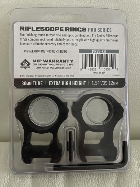 Vortex Pro Series 30mm PR30 XH Picatinny Montageringe in OVP – Bild 2