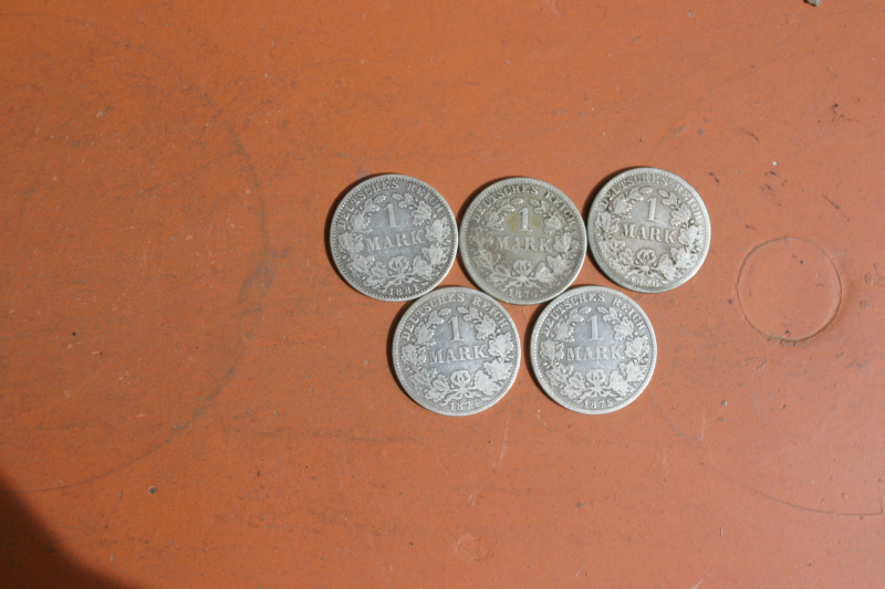Silbermünzen alte 1 Reichsmarkstücke – Bild 1