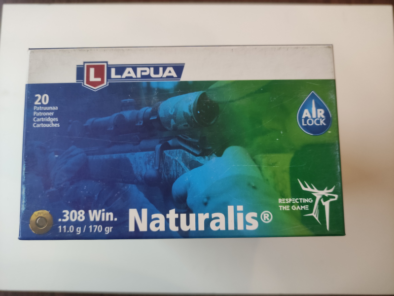 Lapua .308 Naturalis 11g/170grs – Bild 1