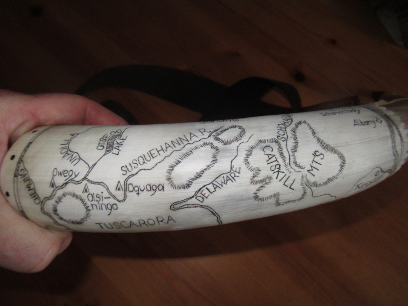 Pulverhorn scrimshaw , Replikat 1750-90 – Bild 3