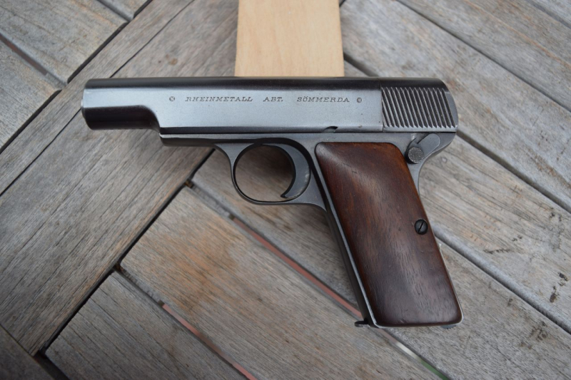 Deutschland Pistole Rheinmetall Modell 2 Cal. 7,65 II WK Sammlerwaffe – Bild 1
