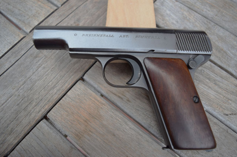 Deutschland Pistole Rheinmetall Modell 2 Cal. 7,65 II WK Sammlerwaffe – Bild 2