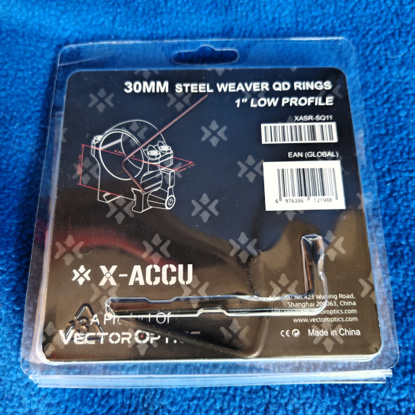 X-ACCU 30mm Stahl-Ringe Picatinny - Neu – Bild 2