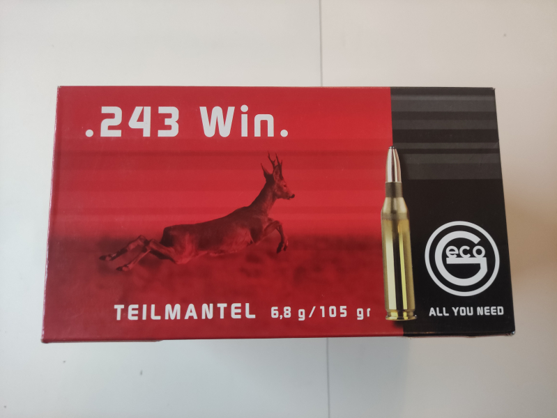 Geco .243 Win Softpoint Teilmantel 6,8g 105 grs. – Bild 1