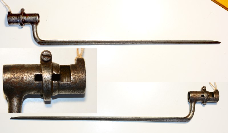 Tüllenbajonett, 40.8 cm lange Dreikantklinge – Bild 1
