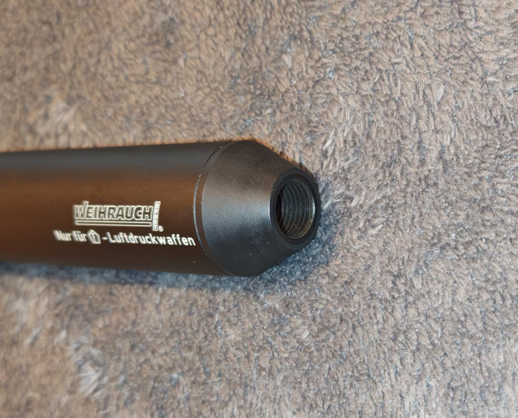Weihrauch Original-Schalldämpfer 1/2" UNF 4,5mm F – Bild 2