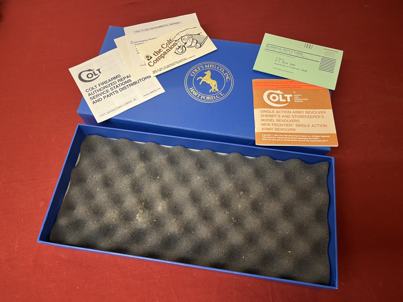 Original Colt Single Action Army Box mit Papieren – Bild 2