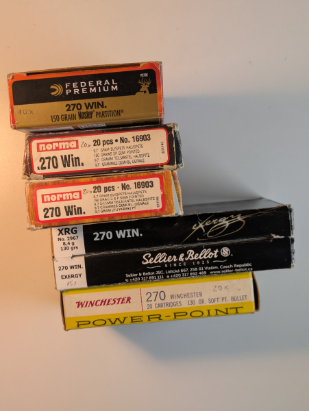 .270 Winchester Restmunition Sellier & Bellot Federal Norma Winchester – Bild 1