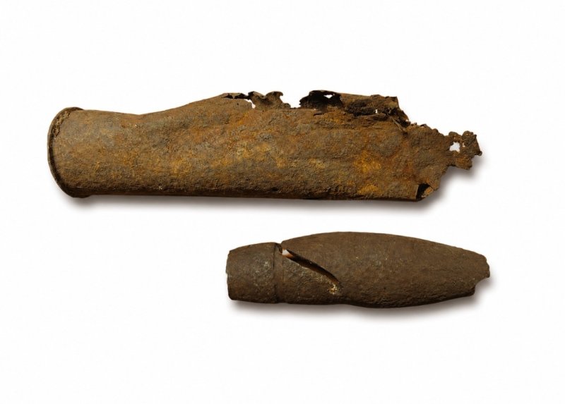 8,8cm Hülse + Granate BODENFUND – Bild 2