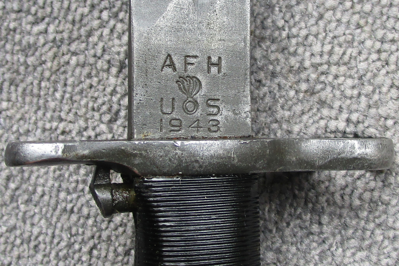 Bajonett Seitengewehr für US Garand M1 Hersteller AFH 1943 American Fork & Hoe 2WK Fertigung nicht M – Bild 3