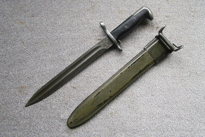 Bajonett Seitengewehr für US Garand M1 Hersteller AFH 1943 American Fork & Hoe 2WK Fertigung nicht M – Bild 2