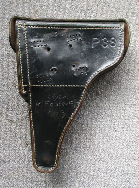 Pistolentasche Koffertasche für Pistole 38 P38 cww 1941 Carl Weiss Braunschweig WaA nicht P08 – Bild 2