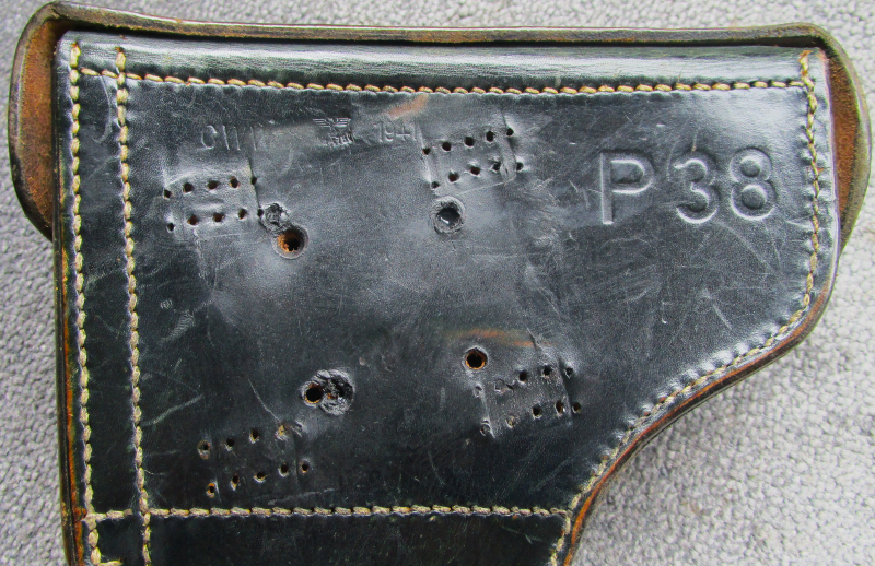 Pistolentasche Koffertasche für Pistole 38 P38 cww 1941 Carl Weiss Braunschweig WaA nicht P08 – Bild 3