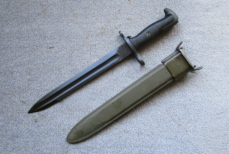 Bajonett Seitengewehr für US Garand M1 Hersteller UC Utica Cutlery 1942 PAL MODE 2WK Fertigung Flami – Bild 1