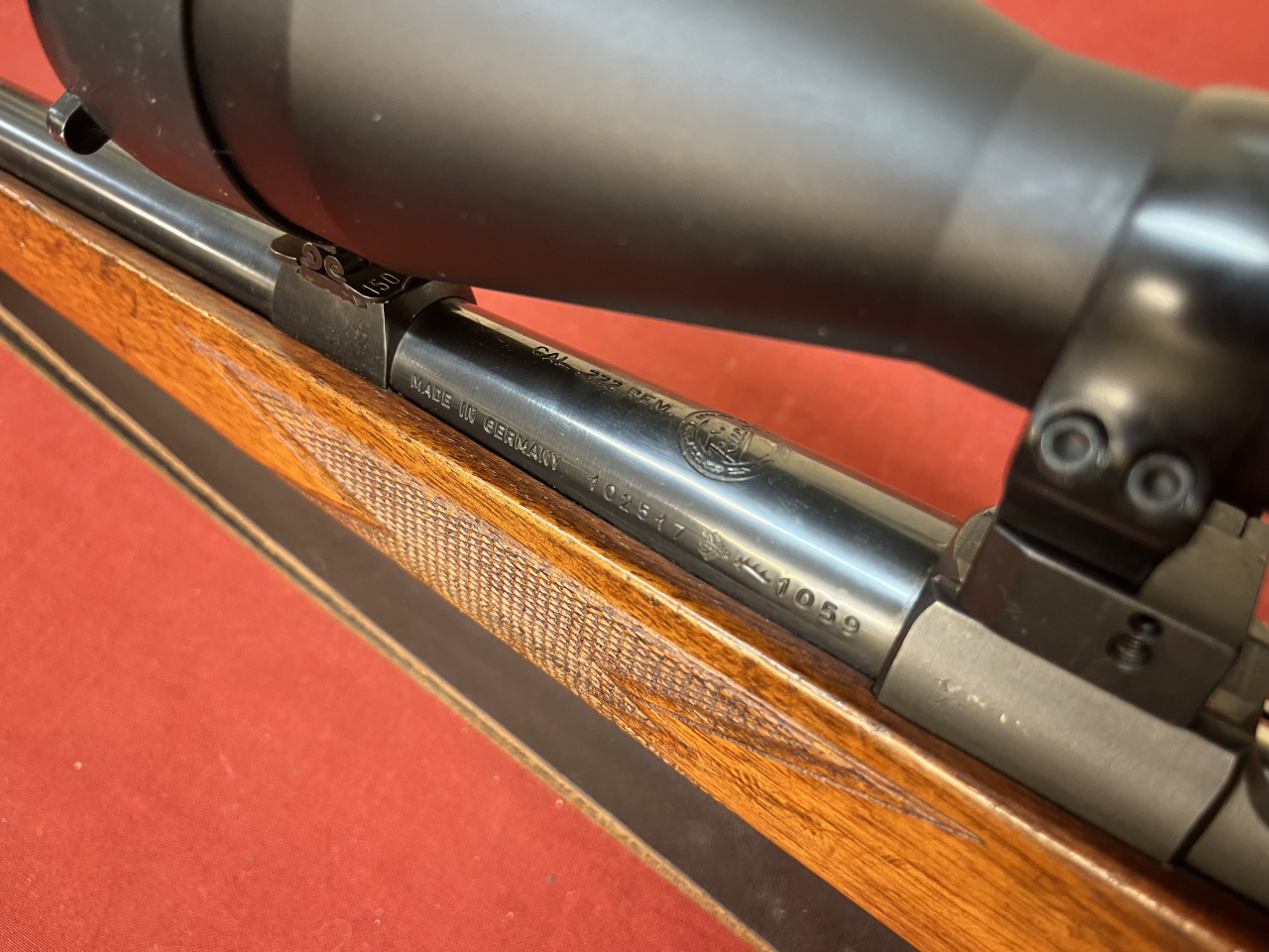 Kriegeskorte & Co. Stuttgart Repetierbüchse – .222 Rem. – Leupold European-30 3–9x50 – Bild 4