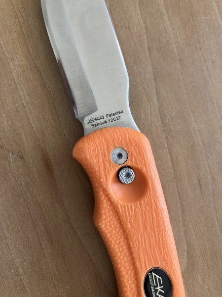 EKA G3 SwingBlade orange - Jagdmesser - Sandvik 12C27 – Bild 3