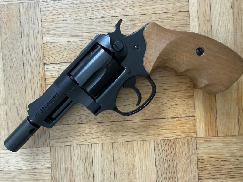ME 38 Compact - PTB 542 - 9mm Knall - Holzgriffschaeln – Bild 3