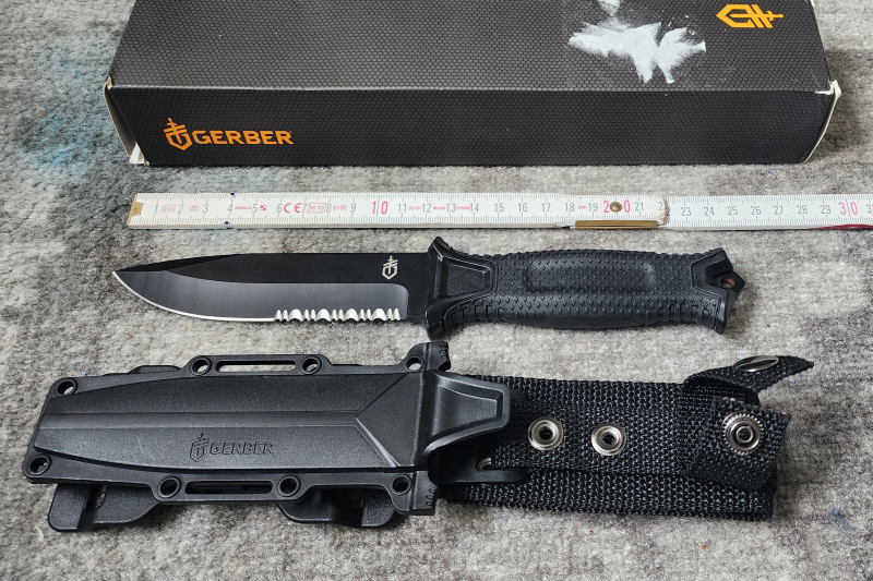 Gerber Kampfmesser Messer Schwarz Neu – Bild 1