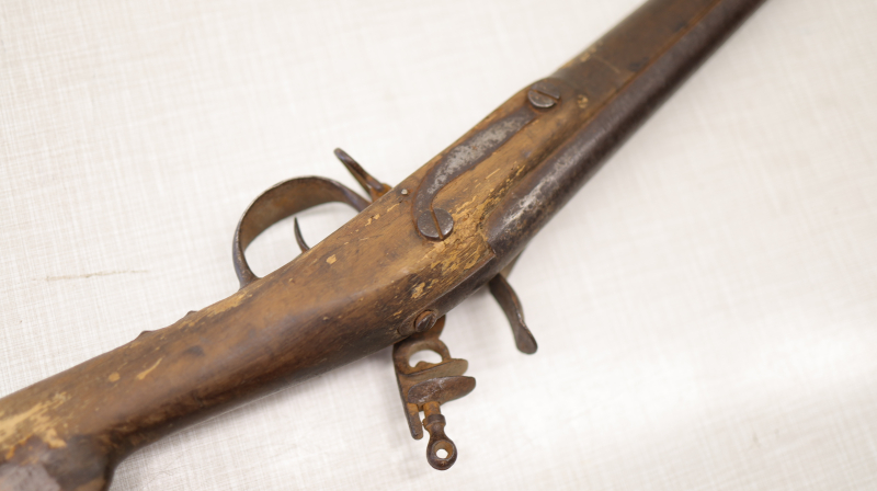 Historischer Steinschloss Vorderlader um 1800 119 cm – Bild 4