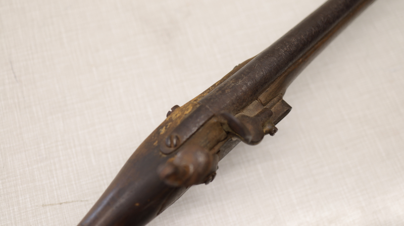 Historischer Steinschloss Vorderlader um 1800 119 cm – Bild 3