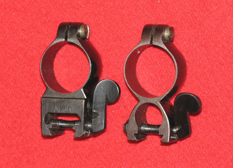 Zwei Stahl Montageteile von AKAH ZF / Zielfernrohr mit 22mm Rohrdurchmesser – Bild 3