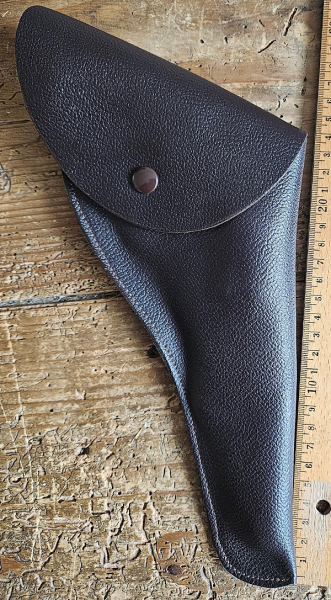 Großes Leder-Holster z.B. für Walther P38 / P1 / Luger P08 /4" Revolver – Bild 1
