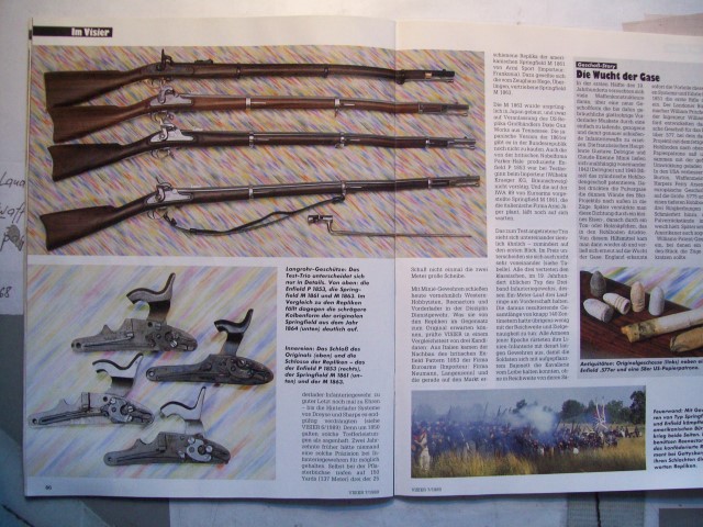 Visier - Heft : ** Minie -Gewehre -- Drei .58er Musketen im Vergleich ** – Bild 1