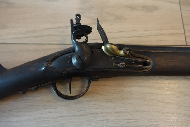 Französische Steinschlossmuskete M1777, Manufaktur St. Etienne, Kal. .69, Original – Bild 2
