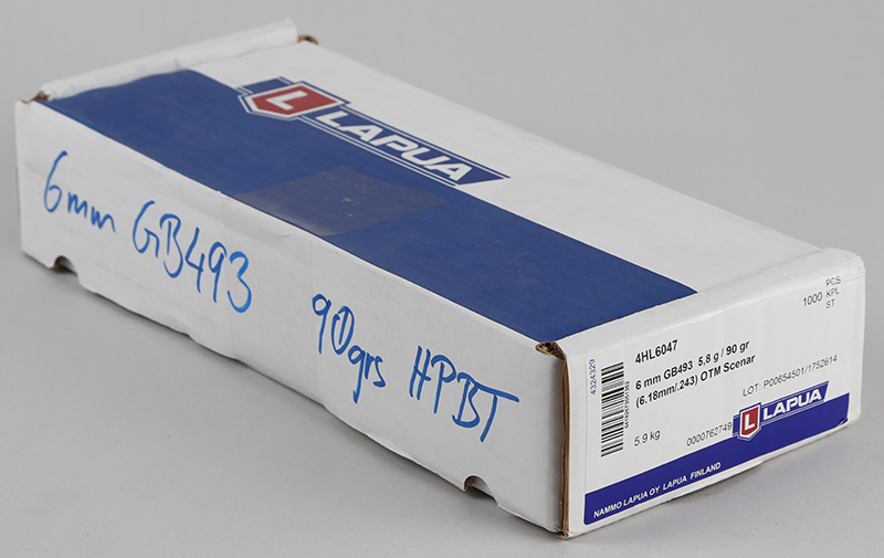 1000 St. LAPUA Scenar GB493 HPBT 6 mm (.243) 90 grs PN 4PL/HL6047 – Bild 1