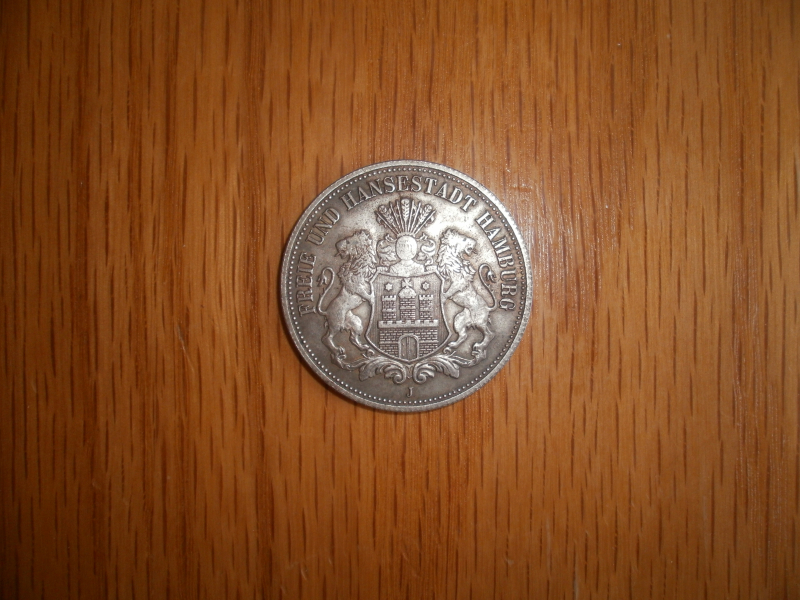 Freie Hansestadt Hamurg fünf Mark 1896 Kopie – Bild 1