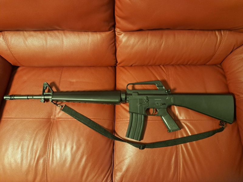 Well M16A1 Springer Softair / Airsoft 6 mm BB – unter 0,5 Joule – neuwertig – Bild 1