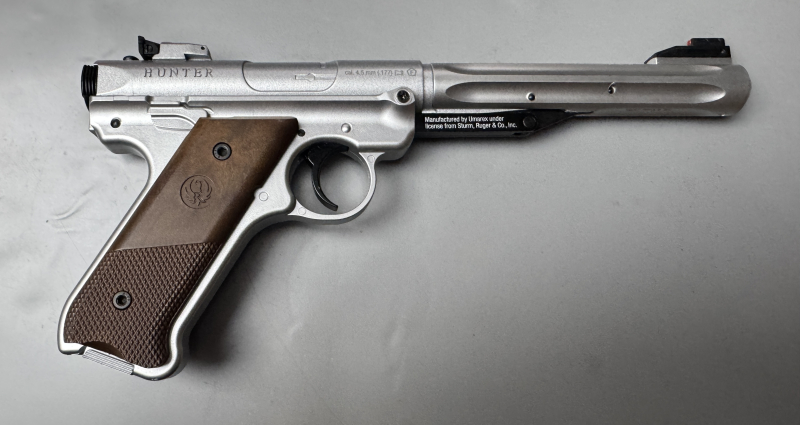 Umarex Ruger Luftpistole Mark IV Kal. 4,5 mm Diabolo .177 stainless Steel inkl. Zubehör! top Zustand – Bild 3