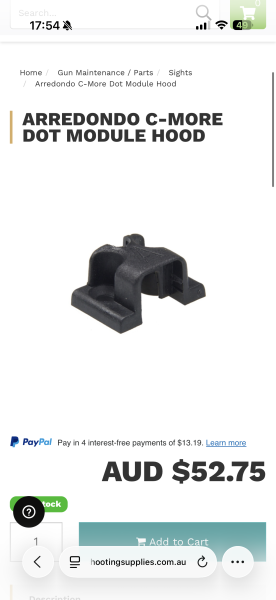 C-More Railway Reflexvisier Standard Switch 4 MOA mit Arrendo Dot Module Hood Sun – Bild 3
