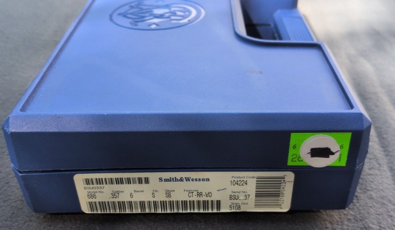 Smith & Wesson S&S Modell 686, 6" Kal. .357 Mag – Bild 6