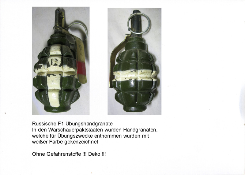 Handgranate ÜB F1,,,,,DEKO – Bild 1