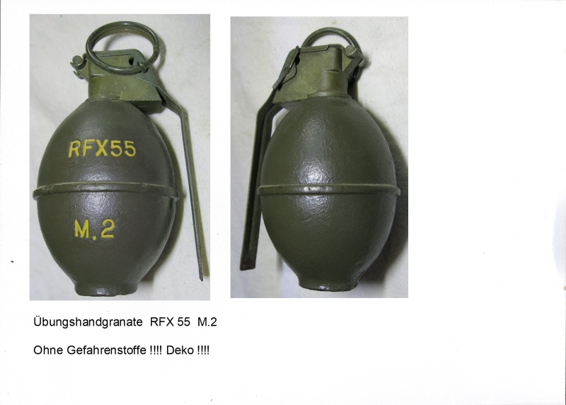 Übungshandgranate RFX 55 M.2,,,, Deko – Bild 1