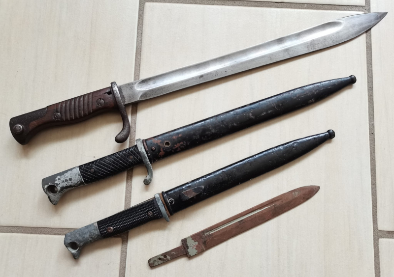 Bajonett Sammlung Wehrmacht, WK1, 98/05, 84/98 Ausgeh-Seitengewehr, etc. – Bild 2