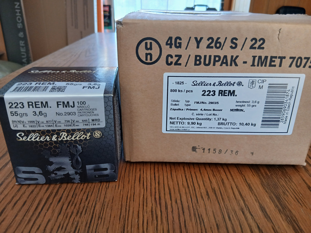 Sellier&Bellot ,223Rem 55grs FMJ / 2903/5 – Bild 2