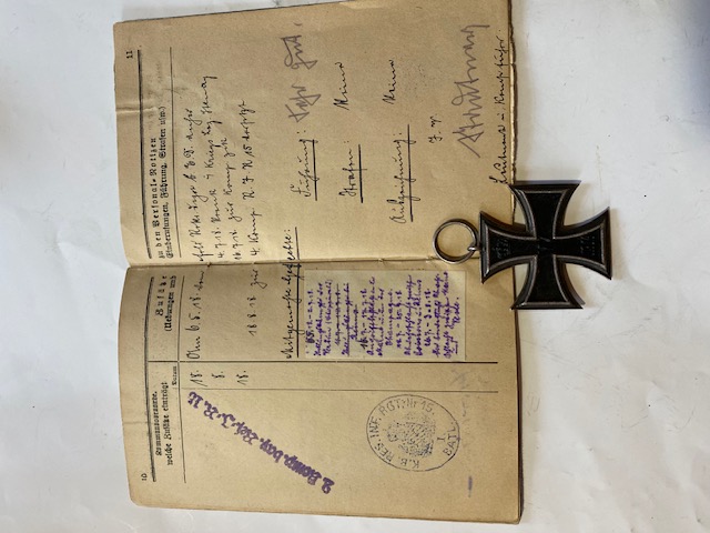 Dt.Reich Bayern Infantrie Artillerie Soldbuch & Wehrpass & Orden EK2 No Bajonett G98  – Bild 4