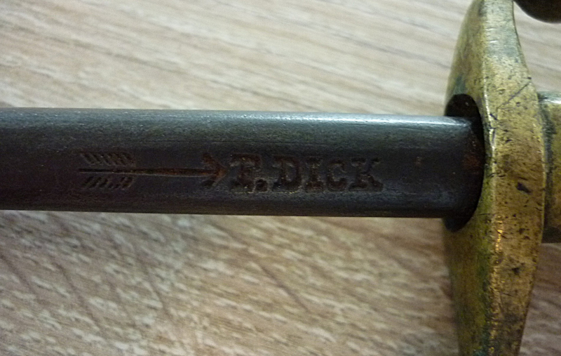 Alter Wetzstahl F.DICK um 1900 – Bild 4