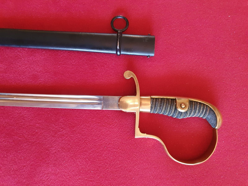 Original Preußischer Infanterie Kürassier Offiziers Degen m. Scheide Herst. Siegfried Waffen – Bild 4